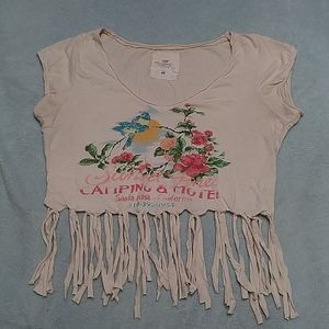 Fringe crop top h&m